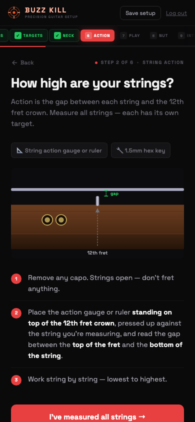Buzzkill action measurement guide