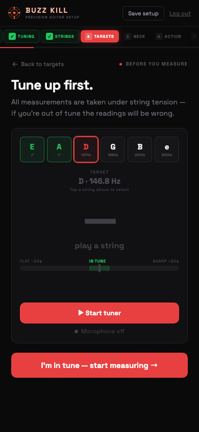 Buzzkill built-in tuner