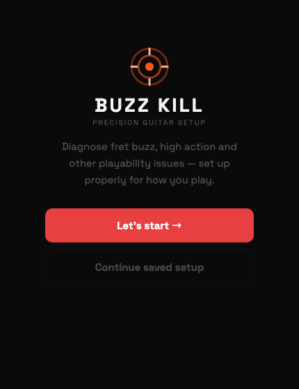 Buzzkill welcome screen